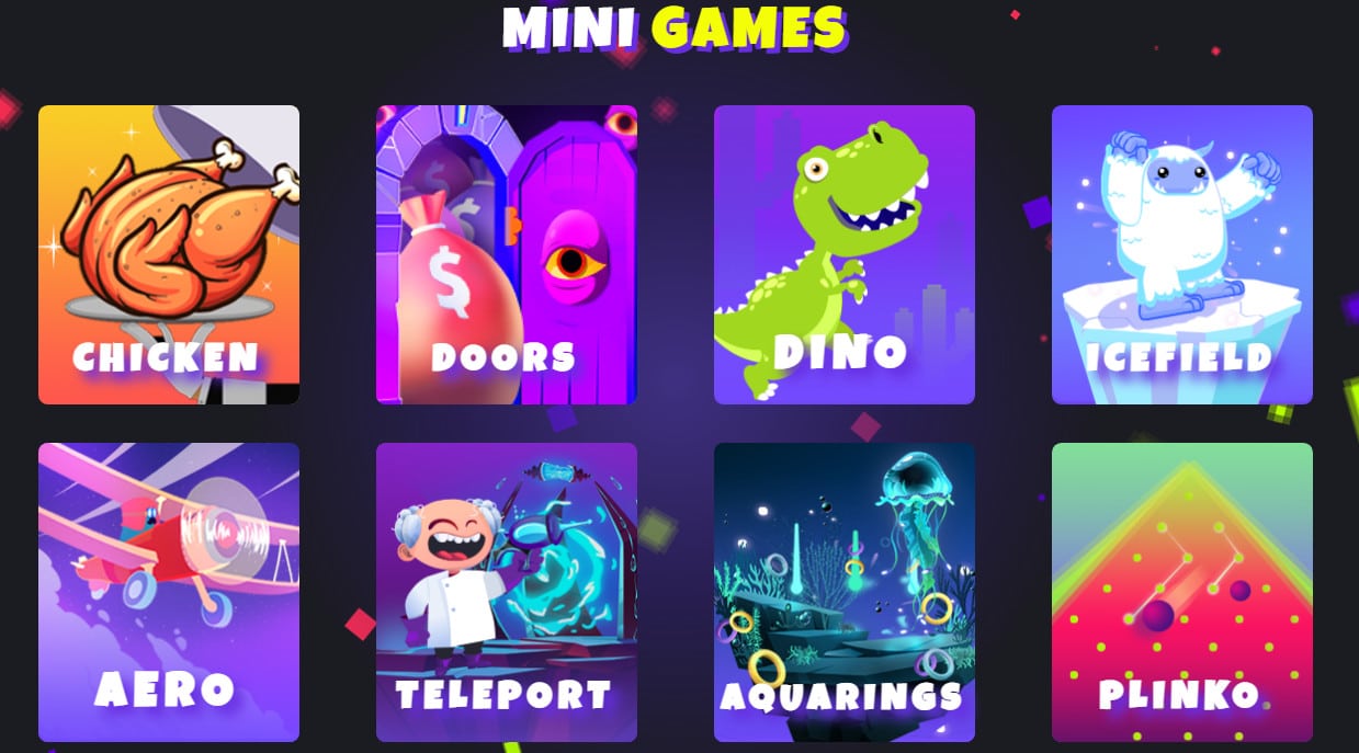 mini-jeux de Mystake